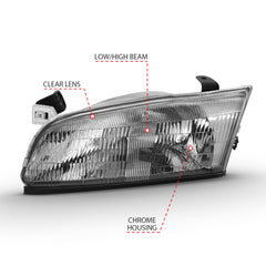 ANZO USA - Crystal Headlights - 121555 — 1997-1999 Toyota Camry