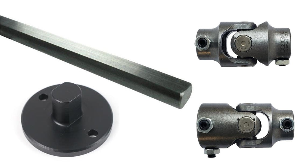 Ridetech Suspension 1965-1979 F100/Camaro Steering Column Ujoint Adapter Kit/Rag Joint To 3/4" 36 Spline
