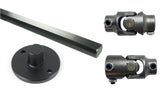 Ridetech Suspension 1965-1979 F100/Camaro Steering Column Ujoint Adapter Kit/Rag Joint To 3/4In 36 Spline