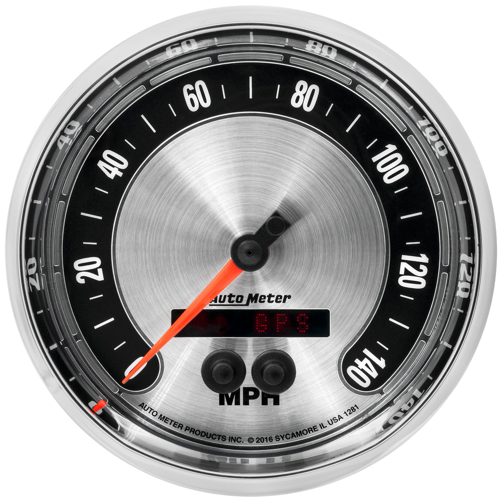 AutoMeter 5" GPS Speedometer, 0-140 MPH, American Muscle