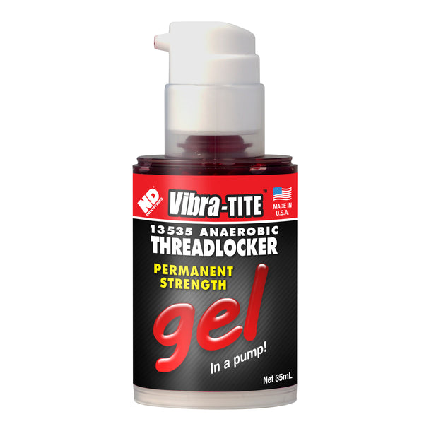 PRW - THREADLOCKER, Pump Dispenser, High Strength, Red Gel, 35ml pump - 1293535
