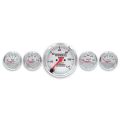 AutoMeter Gauge Kit, 5 PC., 3 1/8" & 2 1/16", Mech. Speedo., Chevrolet Heritage Bowtie