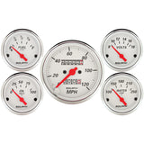 Autometer Arctic White 5 PC. KIT BOX W/mech Speedo (ATM1300)