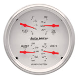 Autometer 5IN QUAD Gauge Arctic White (ATM1310)