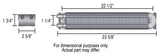 2 Pass 24" Series 7000 Copper/Aluminum Frame Rail Transmission Cooler, 11/32"