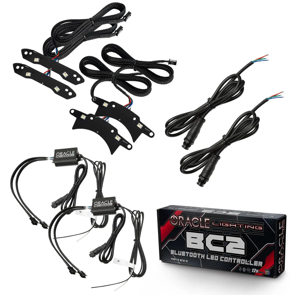 Oracle 15-21 Dodge Challenger RGB+W Headlight DRL Upgrade Kit - ColorSHIFT - BC1