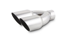 Vibrant Performance - 1333 - Dual 3.5 in. Round SS Tips (Single Wall, Angle Cut)