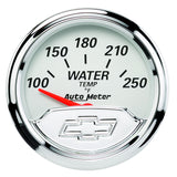 GAUGE, WATER TEMP, 2 1/16", 250?F, ELEC, CHEVROLET HERITAGE BOWTIE
