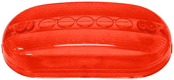 Peterson Manufacturing Repl Lens Oblong 2Blb Red