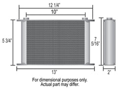 Derale 19 Row Series 10000 Stack Plate Transmission Cooler Kit, -6AN