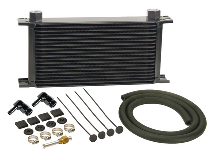 16 Row Stack Plate Transmission Cooler Kit, 90 Degree Swivel Fitting