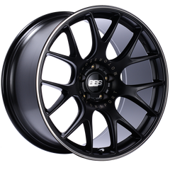 BBS Roue CH-R 20x10.5 5x114.3 ET24 alésage central 66 à protège-jante poli - noir satiné