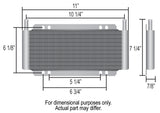 13 Row Series 8000 Plate & Fin Transmission Cooler Kit, 11/32"