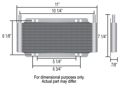 13 Row Series 8000 Plate & Fin Cooler, 11/32"