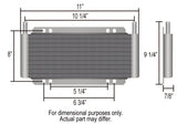 18 Row Series 8000 Plate & Fin Cooler, 11/32"
