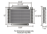 21 Row Series 9000 Plate & Fin Transmission Cooler Kit, 1/2" NPT — Black (13615)