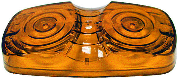 Peterson Manufacturing Repl Lens Rect 2Bulb Amb