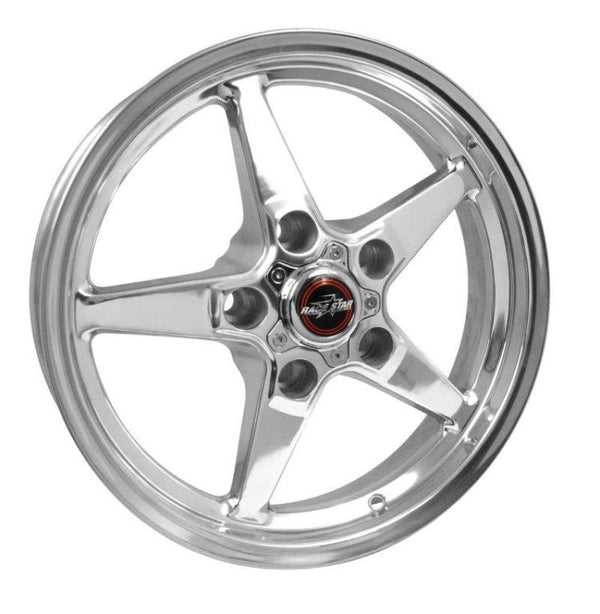 Race Star Roue 92 Drag Star 17x4.50 5x135bc 1.75bs perçage direct - poli