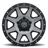 ICON Rebound 18x9 5x150 25mm Offset 6in BS 110.1mm Bore Titanium Wheel (1818905560TT) — view 2