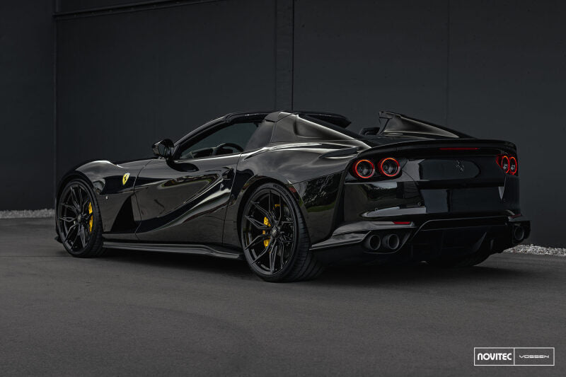 Vossen x Novitec Roue arrière NF11 22x11.5 po - 5x114.3 - ET29 Ferrari 296 - noir brillant