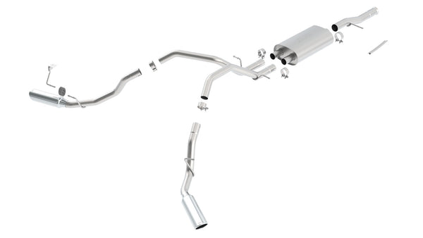 Borla Cat-Back Exhaust System - Touring — 2009-2013 Chevrolet Silverado 1500 / GMC Sierra 1500 (140342)
