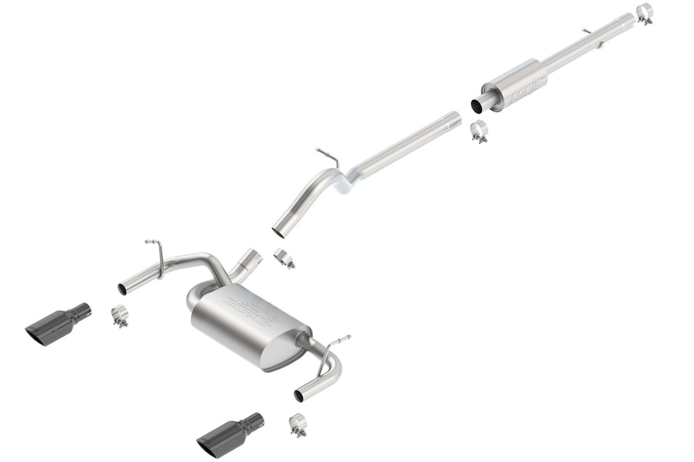 Borla Cat-Back Exhaust System - Touring — 2012-2017 Jeep Wrangler