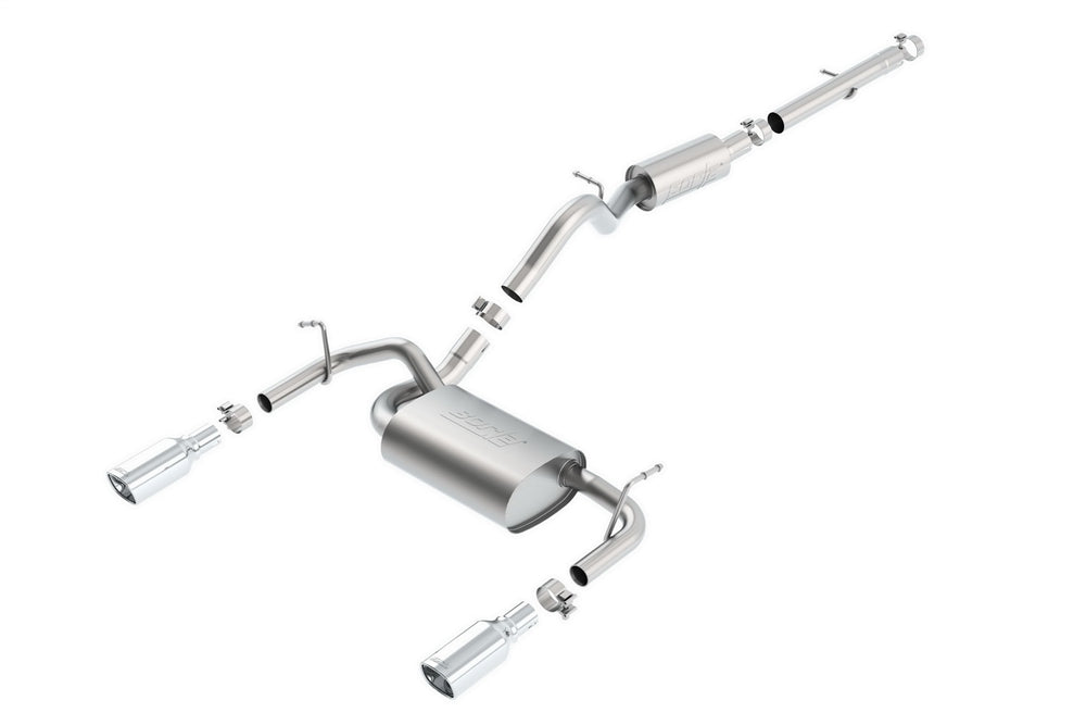 Borla Cat-Back Exhaust System - Touring — 2012-2017 Jeep Wrangler