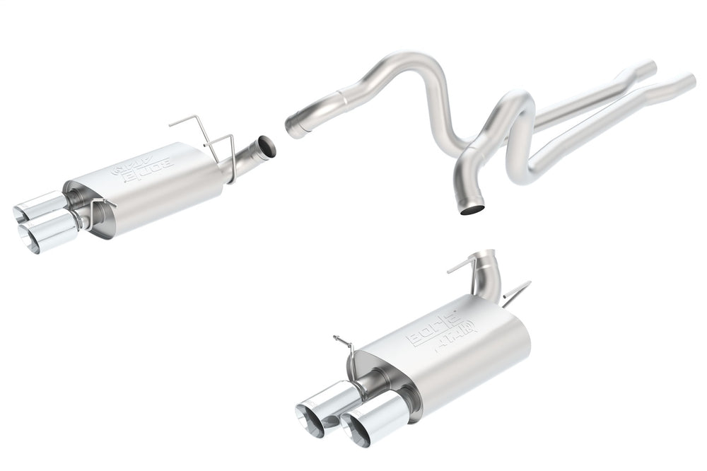 Borla Cat-Back Exhaust System - ATAK — 2013-2014 Ford Mustang