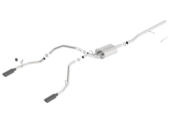 Borla Cat-Back Exhaust System - ATAK — 2014-2018 Chevrolet Silverado 1500 / GMC Sierra 1500 (140537BC)