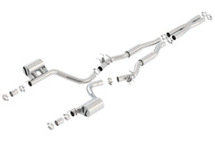 Borla Cat-Back Exhaust System - S-Type — 2015-2022 Dodge Challenger