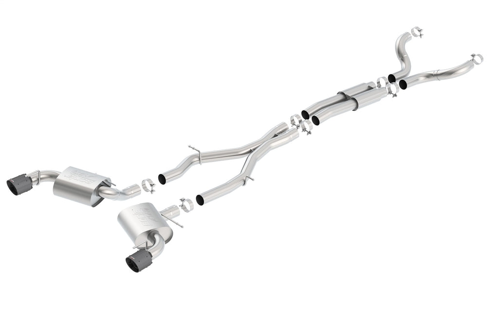 Borla Cat-Back Exhaust System - ATAK — Rear (140690CFBA)