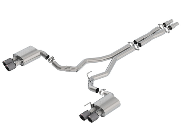 Borla Système d'échappement Cat-Back - ATAK, arrière — 2018-2023 Ford Mustang