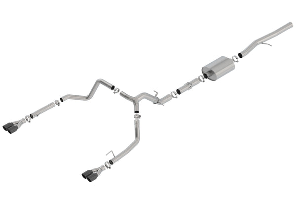 Borla Cat-Back Exhaust System - ATAK — 2019-2023 Chevrolet Silverado 1500 / GMC Sierra 1500 (140776BC)
