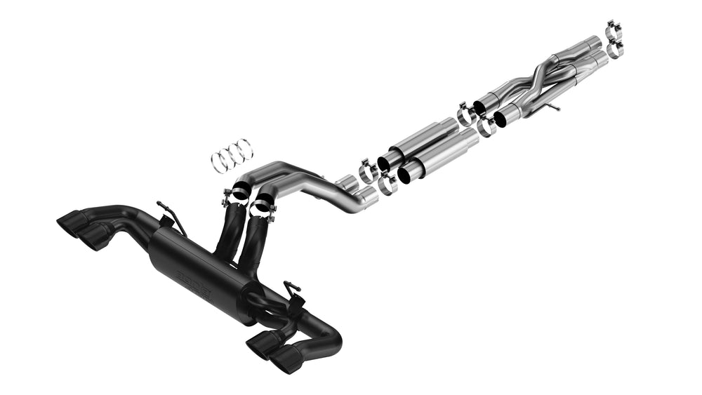 Borla Cat-Back Exhaust System - ATAK — 2021-2026 Jeep Wrangler (140893CB)