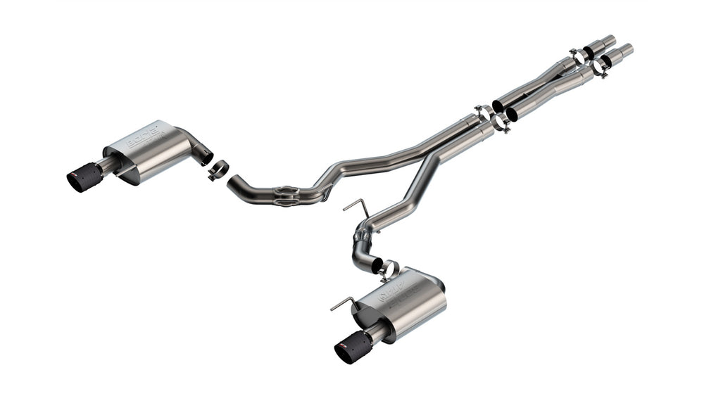 Borla Cat-Back Exhaust System - ATAK — 2024-2026 Ford Mustang (140961CFBA)