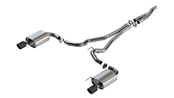 Borla Cat-Back Exhaust System - S-Type — Rear, 2024-2026 Ford Mustang (140979CFBA)