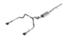 Borla Cat-Back Exhaust System - Touring — Rear — 2024-2026 Chevrolet Silverado 1500 / GMC Sierra 1500 (140991CFBA)