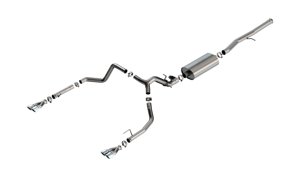 Borla Cat-Back Exhaust System - Touring — 2024-2026 Chevrolet Silverado 1500 / GMC Sierra 1500 (140992)