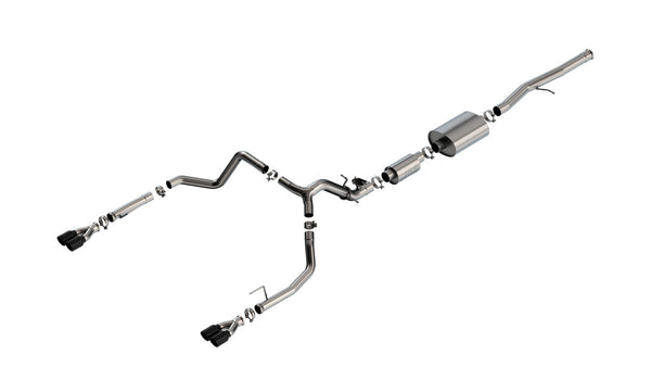 Borla Cat-Back Exhaust System - S-Type — 2024-2026 Chevrolet Silverado 1500 / GMC Sierra 1500 (140994BC)