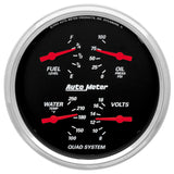 Autometer 5IN QUAD Gauge Designer Black (ATM1410)