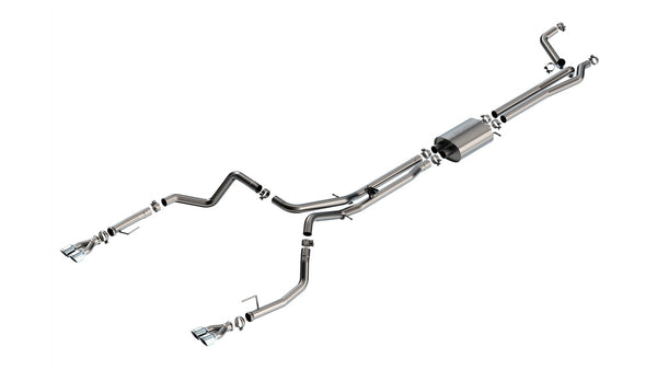 Borla Cat-Back Exhaust System - S-Type — 2024-2026 Chevrolet Silverado 1500 / GMC Sierra 1500 (141001)
