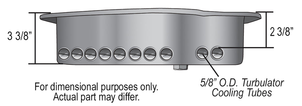 Derale Transmission Cooling Pan, Reduces Fluid Temps up to 50°F, Increase Capacity — Black, for select Chevrolet and GMC vehicles (14200)