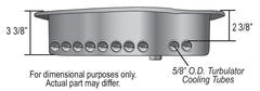 Derale Transmission Cooling Pan, Reduces Fluid Temps up to 50°F, Increase Capacity — Black, for select Chevrolet and GMC vehicles (14200)