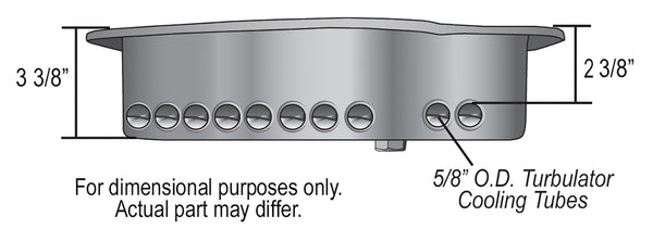 Derale Transmission Cooling Pan, Reduces Fluid Temps up to 50°F, Increase Capacity — Black, for select Chevrolet and GMC vehicles (14200)