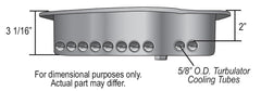 Derale Transmission Cooling Pan, Reduces Fluid Temps up to 50°F, Increase Capacity — Black, for select Chevrolet and GMC vehicles (14201)