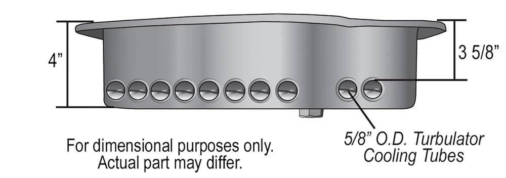 Derale Transmission Cooling Pan, Reduces Fluid Temps up to 50°F, Increase Capacity — Black, for select Dodge vehicles (14210)