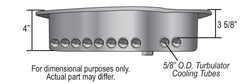 Derale Transmission Cooling Pan, Reduces Fluid Temps up to 50°F, Increase Capacity — Black, for select Dodge vehicles (14210)