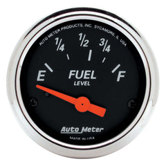 AutoMeter 2-1/16" Fuel Level, 73-10 Ohm, Designer Black