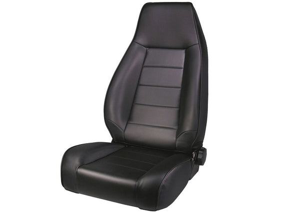 Rugged Ridge Front Seat Factory Replacement W/ Recliner Black Denim 7602 Jeep CJ & Wrangle