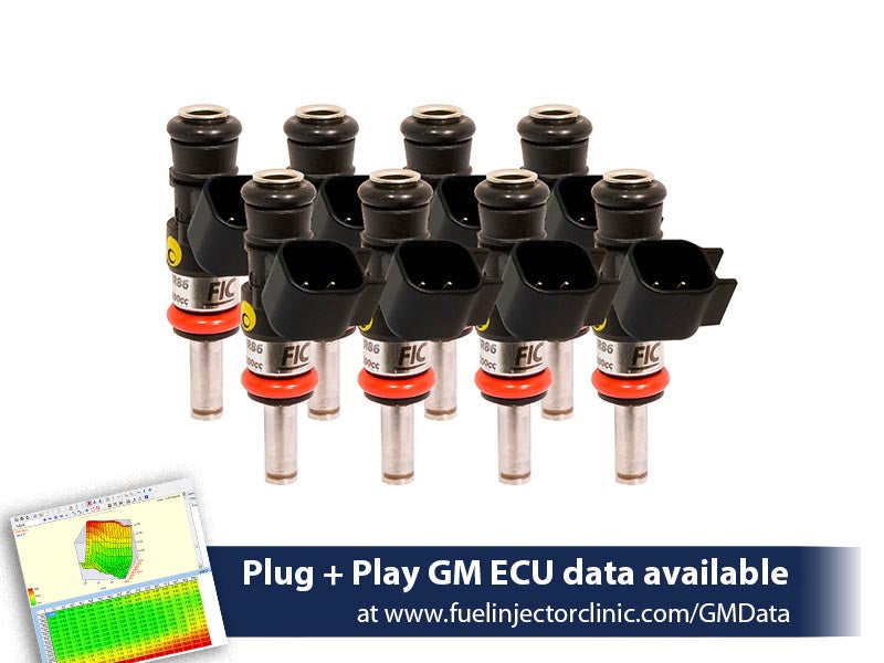 Fuel Injector Clinic Fuel Injector Set (160 Lbs/hr At OE 58 PSI Fuel Pressure, High-Z) (IS303-1440H)
